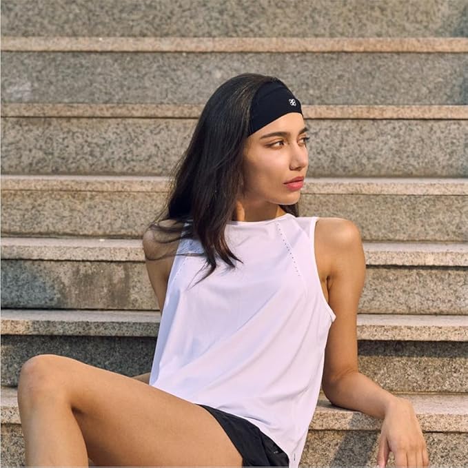 Non-Slip Headband (1 Pack) - Moisture Wicking Sports Sweatband for Men, Women & Youth - Athletic Workout Band for Running, Flag Football, Yoga, Tennis & Helmet Liner