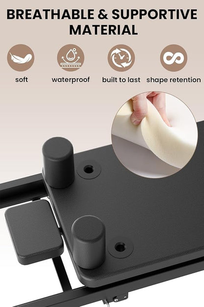 Pilates Reformer,Foldable Pilates Machine, Equipment for Home Use and Gym Workout, Fit for Advanced and Beginners and for Home,Up to 265 lbs Weight Capacity