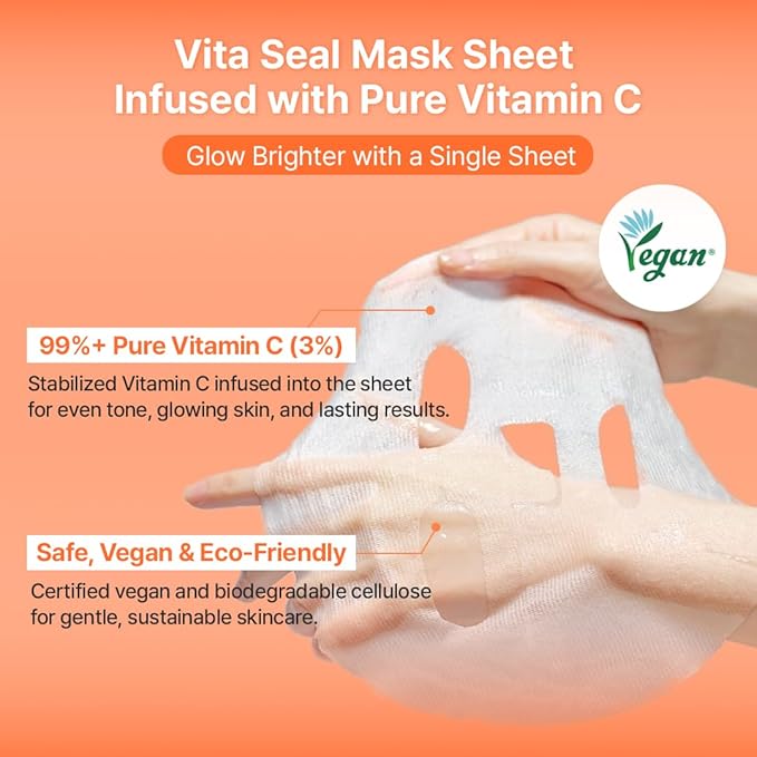 Hanskin Vitamin C Glow Duo – Powder Facial Cleanser & Sheet Mask Set | Gentle Exfoliation, Hydration & Radiant-Looking Skin | Korean Skincare Routine for Dull, Dry & Sensitive Skin, K-Beauty