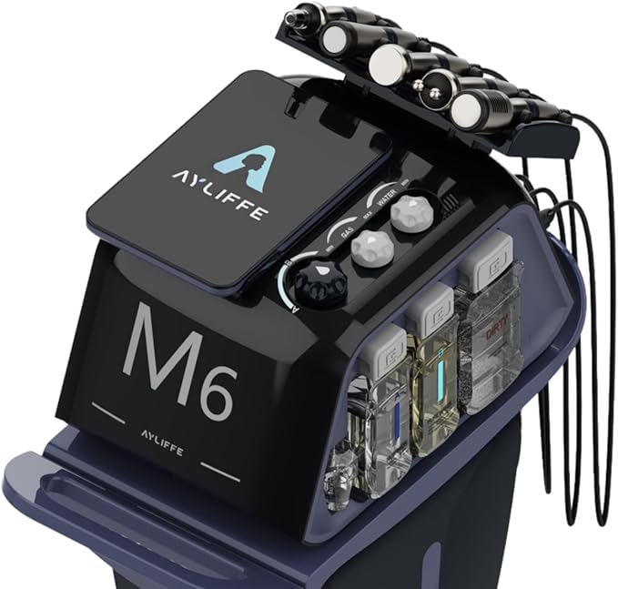 M6 Professional Skin Care Device, 6-in-1 Salon Beauty Machine for Cleansing, Repairing, Lifting, Brightening, Moisturizing, Acne Care