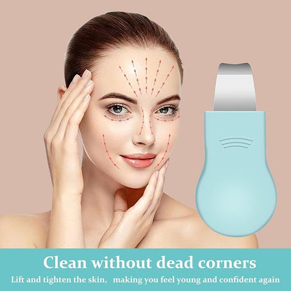 Blackhead Remover Tool,Silicone Face Scrubber, 2 in 1 Nose Pore Scraper for Deep Cleansing,Face Skin Spatula, Nose Black Head Remover, Pore Cleaner Skin Care Tool for Men Women