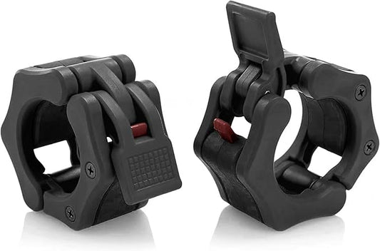 Olympic Barbell Collar 2 inch Quick Release Pair of Locking 2" Pro Weight Bar Plate Locks Clamp Clips for Workout Weightlifting Fitness Training