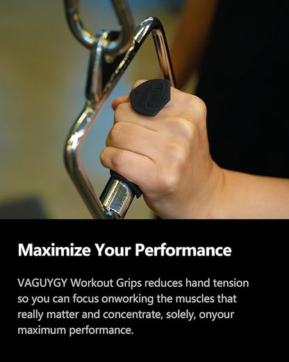 Workout Grips,Rubber Fingerless Gym Gloves, Pull Up Grips for Men Women Crosstraining Palm Grips Hand Protection，Suitable for Gym & Home Workouts, Improves Grip Strength