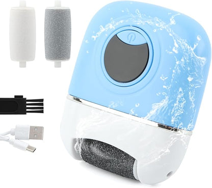 Electric Foot Callus Remover - 3 Grinding Heads & LCD Display for Fast Tough Skin Removal, Women's Home Pedicure Tool for Daily Care & Salon-Like Smooth Feet
