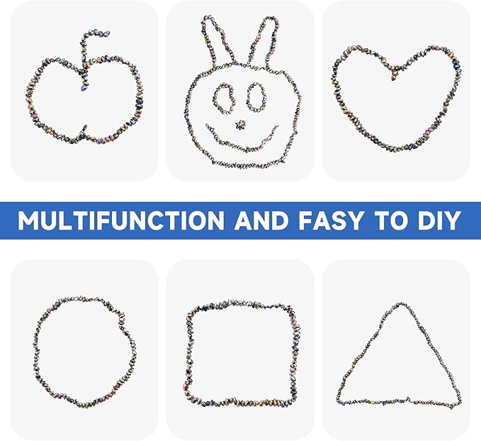 550pcs Ferrite Putty Fidget Toys for Adults - Stress Relief Desk Gadgets with Magnetic Beads, Professional Sensory Toys for Office Anxiety & Focus, Gifts for Men Women