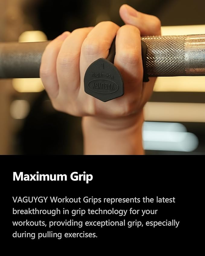 Workout Grips,Rubber Fingerless Gym Gloves, Pull Up Grips for Men Women Crosstraining Palm Grips Hand Protection，Suitable for Gym & Home Workouts, Improves Grip Strength