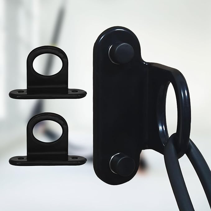 Resistance Band Wall Anchor(3 PCS Black),Heavy Duty Resistance Bands Wall Mount,Adjustable Resistance Band Hooks,Wall Anchor for Resistance Bands for Home Gym Workouts