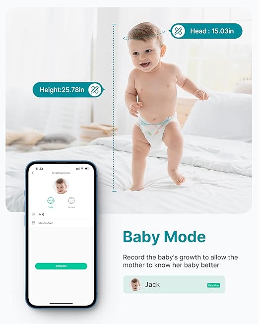 FITINDEX Body Composition Scale for Body Weight, FITINDEX Smart Measuring Tape for Body, Accurate Digital Bluetooth Body Tape Measure for Weight Loss