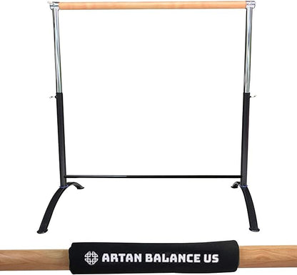 Ballet Barre Portable for Home or Studio, Height Adjustable Bar for Stretch, Pilates, Dance or Active Workouts, Single or Double Bar, Kids and Adults