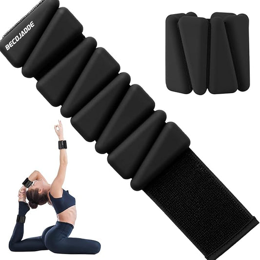 Ankle Weights Set of 2 (1 lb/2 lb/3 lb Each) Adjustable Wrist Weights for Women Men Wearable Arm Leg Weight for Pilates, Running, Walking, Workout, Yoga