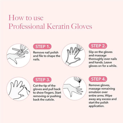 Bodipure All-In-1 Moisturizing Hand Mask, Keratin & Vitamin E Hand Mask for Dry Cracked Hands, Natural Moisturizing Gloves Formula, Strengthen Nails & Repair Hands 12 Pairs