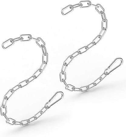 Fitness Chain, Weight Lifting Chains, Cable Machine Extension Chain, 304 Stainless Steel LAT Pull Cable Extension Weight Machine Chain, Curl Bar Chain for Home Gym