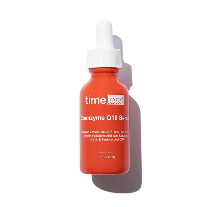 Timeless Skin Care Coenzyme Q10 Serum - Skin Care Serum for Smoothing - Fragrance-Free - Coenzyme Q10 - with Hyaluronic Acid - 1 oz