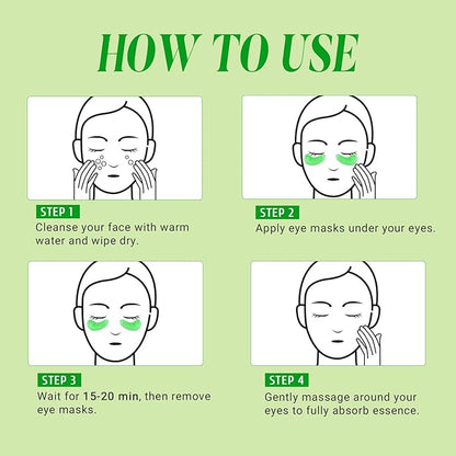 Under Eye Patches with Retinol and Aloe Vera Eye Mask for Dark Circles and Puffiness, Face Mask Skin Care Products 30 Pairs