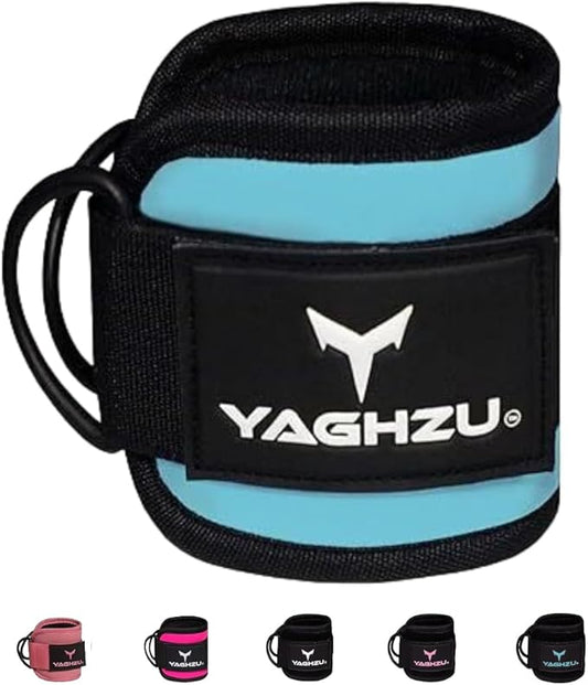Ankle Straps for Cable Machines Women - Adjustable Gym Ankle Strap for Cable Machine, Neoprene Padded Cable Straps, Durable Leg Strap with Cable Cuff, Glute Kickback Ankle Strap with D Rings