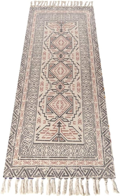 Cifupy Handmade Organic Yoga Mat made with Organic Cotton Yoga Mat - Non Slip Hand-Woven Foldable Yoga Rug Provides Excellent Comfort, Traction & Support for Indoor & Outdoor Use - 24 x 72 Inches