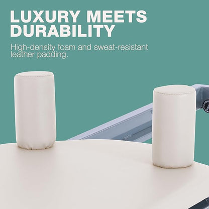 ARKANTOS Pilates Reformer Machine Foldable, Reformer Pilates Equipment for Gym Workout and Home Use, Suitable for Intermediate and Beginners Users