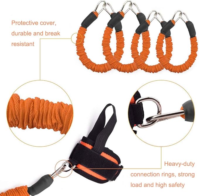 Exercise Boxing Resistance Bands Leg Strength Training Home Workout Equipment Bounce, Explosive Power Training for MMA, Bounce,etc Indoor and Outdoor Fitness Training, Set of 12