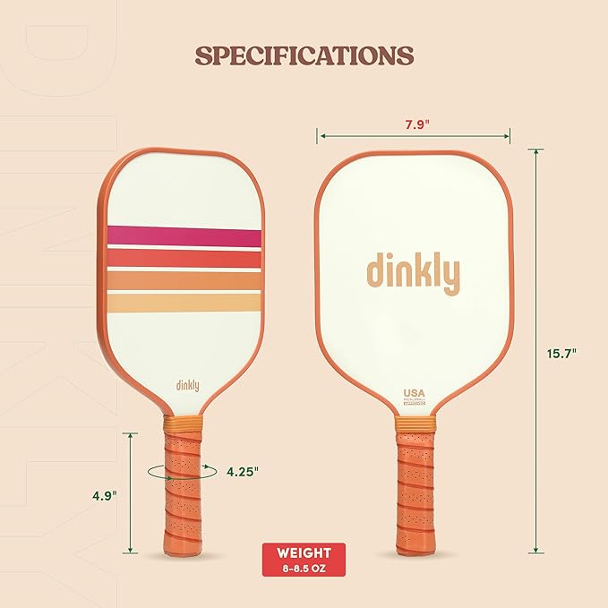 Pickleball Paddles Set of 2/4- USAPA Approved Graphite/Fiberglass Pickleball Racket, 2 Pickleball Rackets, 4 Balls and 1 Portable Carry Bag, Aesthetic Pickle Ball Set for Men Women Beginners