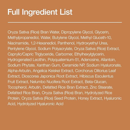 ANUA RICE CERAMIDE 7 HYDRATING BARRIER SERUM, Brightening, Hydrating Serum for Face, Rice, Hyaluronic Acid, Niacinamide, Fragrance-free, Non comodogenic, Glass Skin, Korean Skin Care, 50ml/1.69fl.oz.