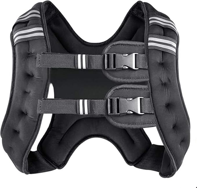 Prodigen Weighted Vest for Women and Men 8 12 16 20 25 30 Lbs with Reflective Stripe and Double Adjustable Buckle Straps Weight Vests for Strength Training, Jogging, Cardio, Weight Loss