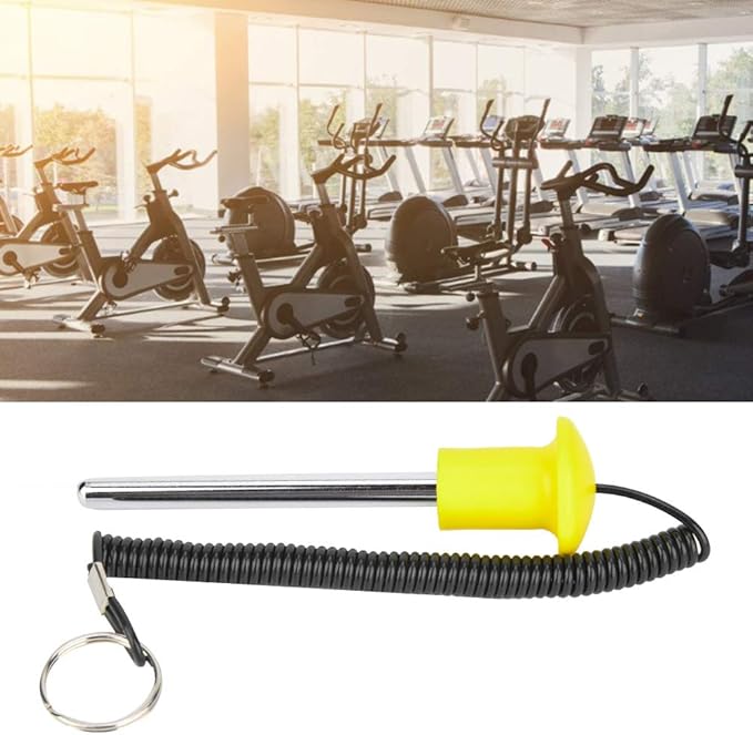 Alomejor Weight Stack Pin for Gym Equipment, Stainless Steel, Yellow
