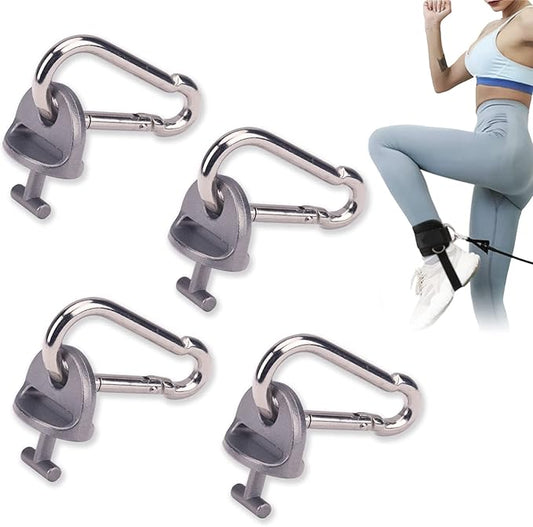 4-Pcs T-Lock Adapter W/Snap Hooks for Tonal Accessories, Tonal Accessory Shelf and Tonal Gym Machine (Only T-Lock Adapter W/Snap Hooks)