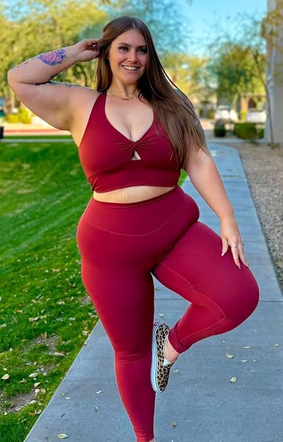 Aoxjox Women's Workout Sports Bras Twist Front Fitness Training Gym Bra Yoga Crop Lola Tank