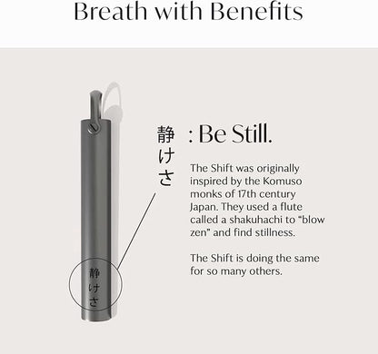 KOMUSO Breathing Necklace Classic Shift - For Habitual Breath Practice, Meditation, Stress and Anxiety Relief - Expert-Designed Breathing Tool to Promote Calm, Mindfulness and Relaxation