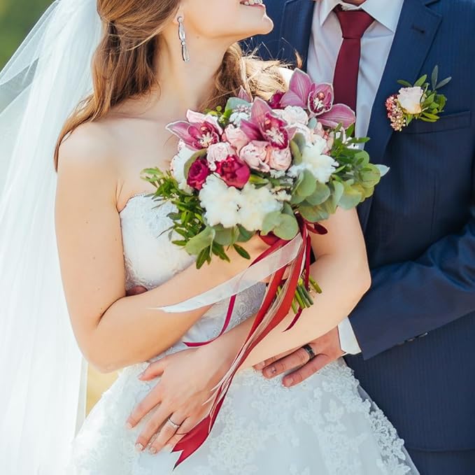 1" Width x 50 Yards Satin Fabric Ribbon, Champagne Gold Ribbon Perfect for DIY Bows, Swags, Gift Wrapping, Craft, Flower Bouquet，Christmas and Party Decoration