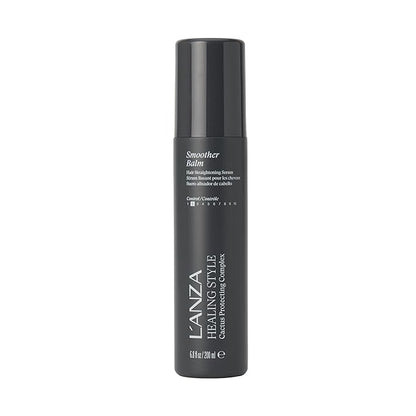 L'ANZA Healing Style Smoother Balm, New & Improved Keratin Hair Treatment & Hair Straightener Serum, Heat Protection & Anti Frizz Formula, for Curly, Frizzy & Wavy Locks