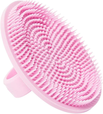 Boie USA Face Scrubber - Handheld Facial Tool, Deep Cleansing Exfoliating Facial Brush. Fights Acne with Gentle, Silicone-Like Bristles, Long Lasting, & Hypoallergenic (Pink)