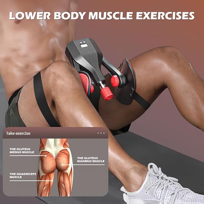 Hip Trainer Kegal Exerciser 110LB, Pelvic Floor Muscle Trainer for Men Women, Adductor Exercise Machine, Leg Exercise Equipment, Butt Trainer for Home Workout
