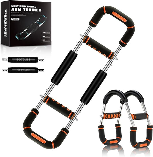 2025 Pro Twister Arm Trainer, Adjustable Power Twister Bar, Chest Shoulder Arm Workout Equipment, Portable Detachable Upper Body Fitness Machine for Home & Gym