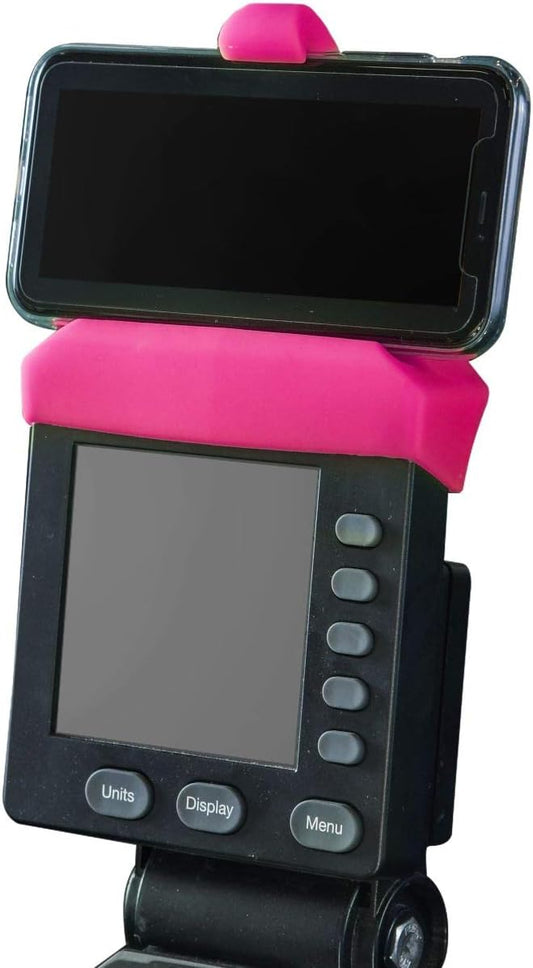 Vapor Fitness Phone Holder Made for PM5 Monitors of Concept 2 Rower, SkiErg and BikeErg - Silicone Smartphone Cradle Compatible with Concept 2 Rowing Machine. Ideal Rower Accessories