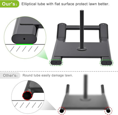 Kipika Weight Sled, Workout Sled, Fitness Strength Training Sled, Speed Training Sled for Athletic Exercise, Speed Improvement, Easily Through Obstacles, Suitable for 1" & 2" Weight Plate