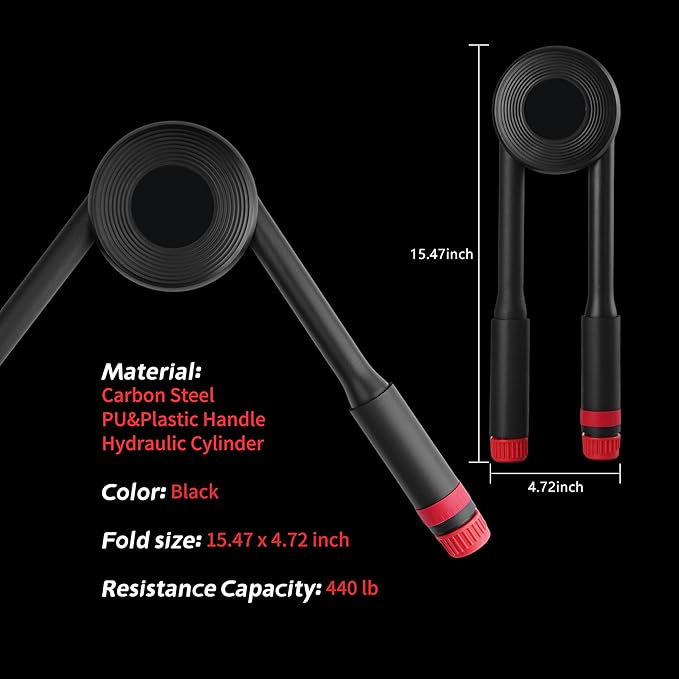 Twisted Arm Trainer, Hydraulic Chest Power Expander, 22-440LB Adjustable Strength Forearm Exerciser, Muscle Training Workout Equipment, Shoulder Pectoral Biceps Upper Body Press Expander Gym Device