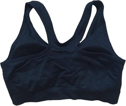 Women's Zipper Front Closure Sports Bra Racerback Yoga Bras