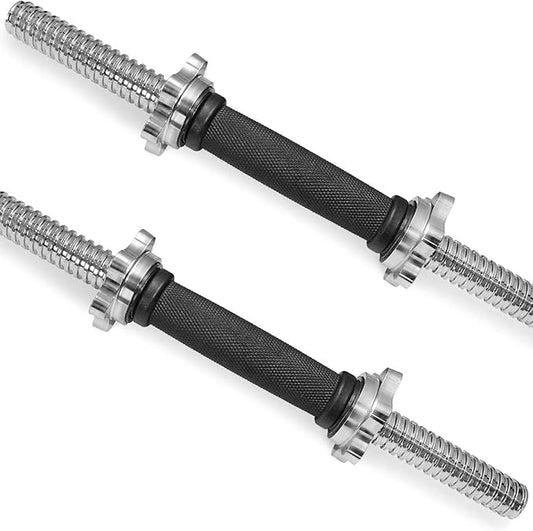 Regular 1" X 14" Threaded Rubber Grips Dumbbell Handles