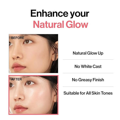 [2 ea] d'alba Piedmont Waterfull Tone-Up Sunscreen Serum BROAD SPECTRUM SPF 50 + Korean Sunscreen for Face, All Skin Tones, Sweat Proof Formula (2 x 1.69 fl.oz.)