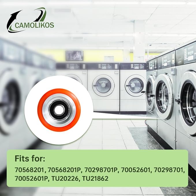 70298701 70298701P 70052601P Dryer Support Roller Bearing 6PCS 70298701 70568201 For Speedqueen Alliance Huebsch IPSO