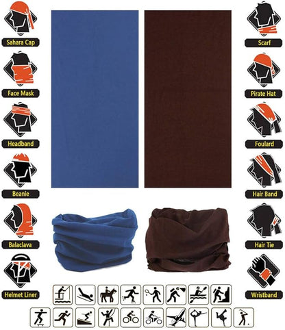 Headband Neck Gaiter Head Wrap Headwear Face Mask Magic Scarf Bandana for Men and Women