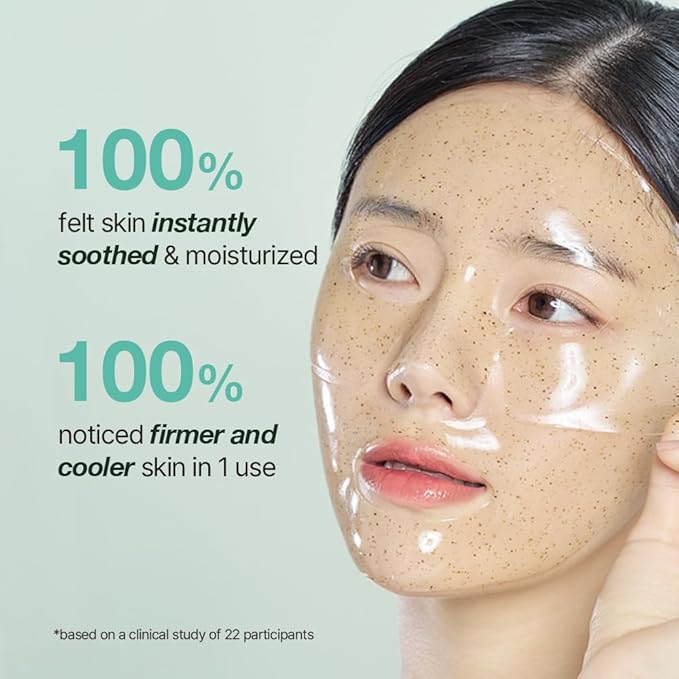 NDP Collagen Cica Cooling Hydro Mask – World’s First Freeze-Ready Hydrogel Face Mask with 55,000Da Vegan Collagen, Real Mugwort & Centella – Korean Mask for Sensitive Skin, 36g x 4ea
