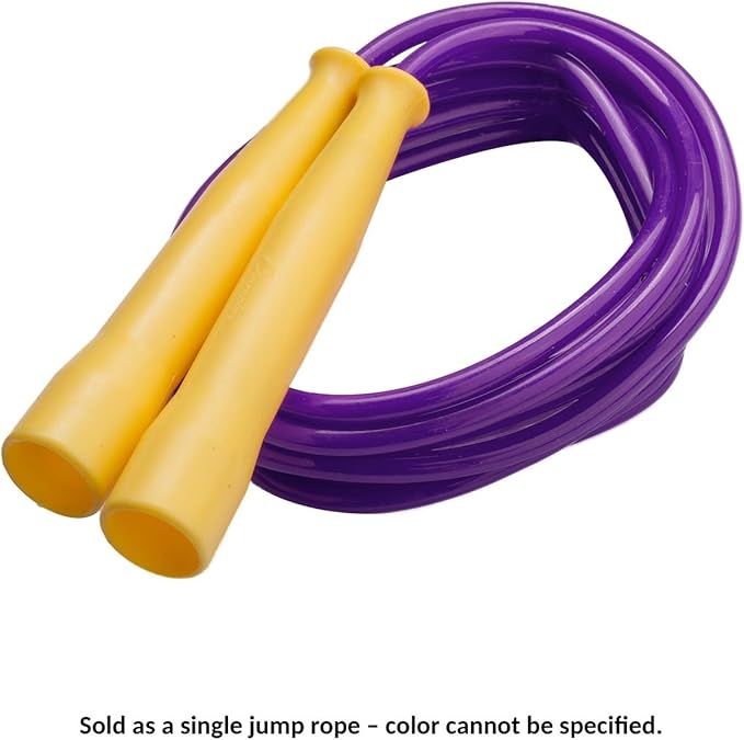 Champion Sports 8 Foot Licorice Jump Rope for Fitness, Assorted Colors - Speed Jump Ropes with Contoured Handles for Exercise, Cross Training, Boxing - Single Premium Skipping Rope for Kids, Adults