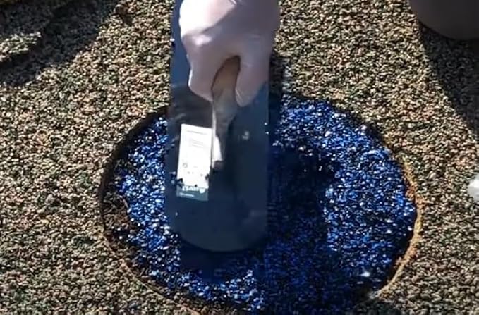 Poured-in-Place Surfacing Repair Kit Fix Rubber Playground (Blue/Black, Standard)