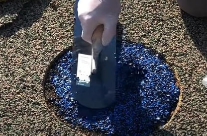 Poured-in-Place Surfacing Repair Kit Fix Rubber Playground (Blue/Black, Standard)