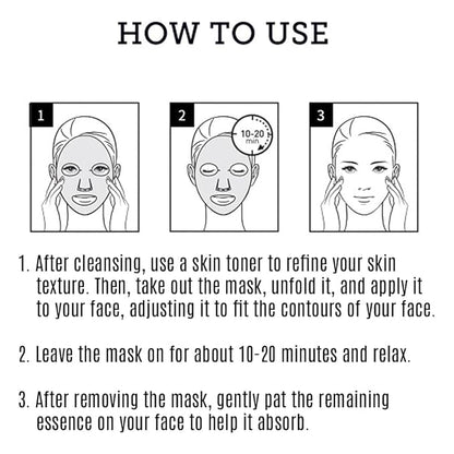 Leaders Mediu Amino Firming & Lifting Facial Sheet Mask | Amino Acid Complex, Vitamin A, Collagen | Reduces Fine Lines, Improves Elasticity, for All Skin Types (10 Sheets)