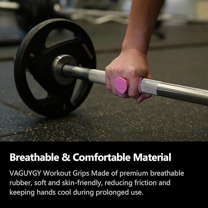 Workout Grips,Rubber Fingerless Gym Gloves, Pull Up Grips for Men Women Crosstraining Palm Grips Hand Protection，Suitable for Gym & Home Workouts, Improves Grip Strength