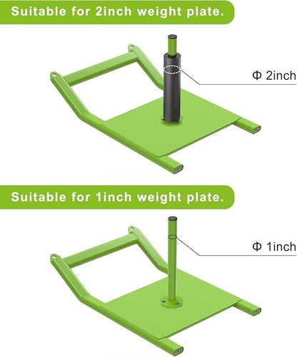 Kipika Weight Sled, Workout Sled, Fitness Strength Training Sled, Speed Training Sled for Athletic Exercise, Speed Improvement, Easily Through Obstacles, Suitable for 1" & 2" Weight Plate