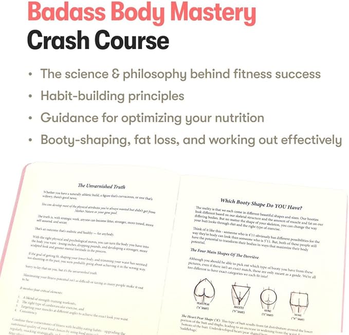 Badass Body Goals: Booty Shaping & Resistance Training Fitness Journal - 10-Week Circuit & Personal Resistance Training Program & Fitness Planner by Jennifer Cohen & Habit Nest